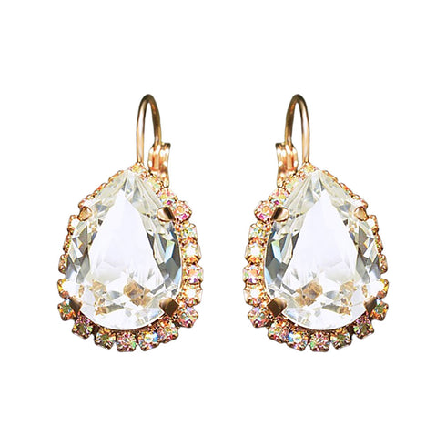 Auskarai "Debesų Lašas III" su Swarovski™ kristalais